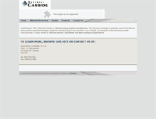 Tablet Screenshot of montrealcarbide.com